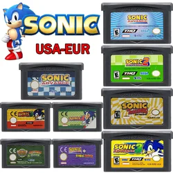 Cartuccia di inchiostro per schede di gioco elettronico A 32 bit Sonic GBA come regalo di compleanno per ragazzi