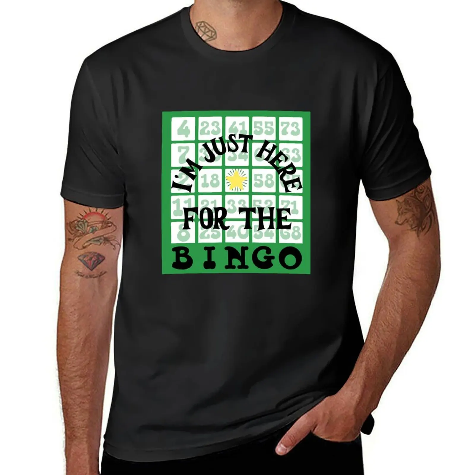 I'm Just Here for the Bingo! T-Shirt vintage sweat Men's t-shirts