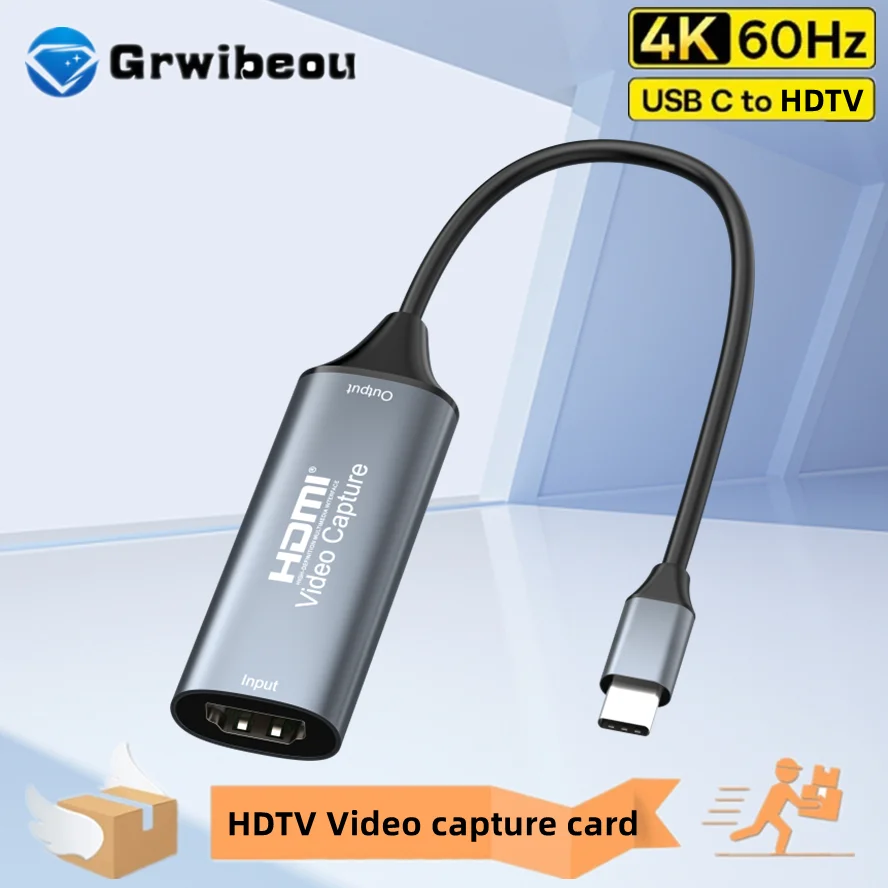 

USB 3.0 Video Capture Card USB 2.0 HDTV-compatible to USB/Type-c Game Grabber Record Ms2130 for Switch Xbox PS4/5 Live Broadcast