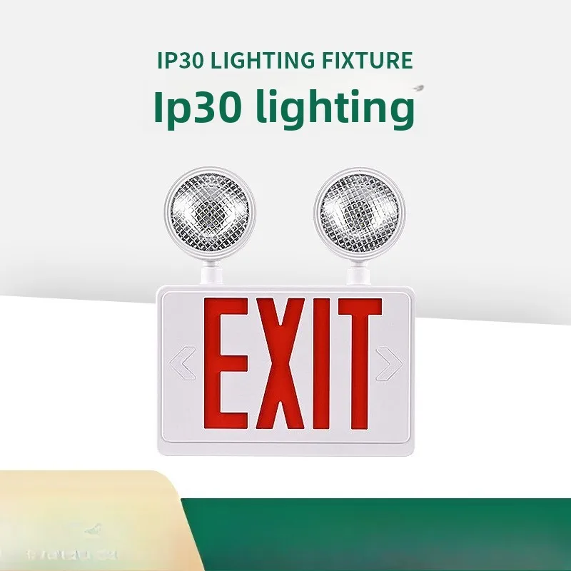 Exit Sign English Foreign Language Prompt Light Community Fire Corridor Emergency Exit Indicator Light