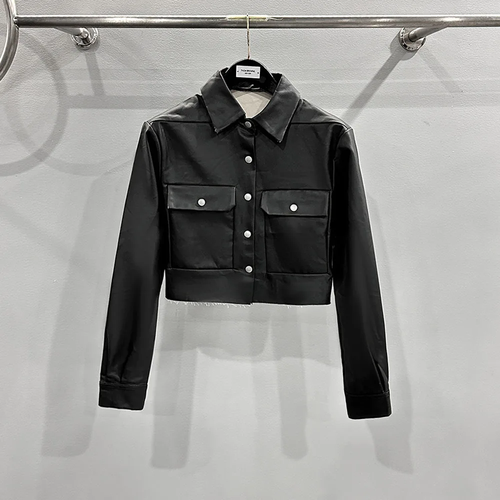 

High Street Dark Style Coated Denim Jacket Women's Fashion Casual Coats Female Best Quality Jackets