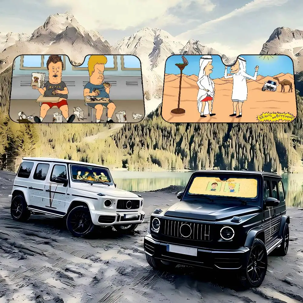 

B-Beavis And Butt-Head Солнцезащитный козырек на лобовое стекло автомобиля, крышка на лобовое стекло, солнцезащитный козырек, автомобильные солнцезащитные козырьки, автомобильная солнечная защита