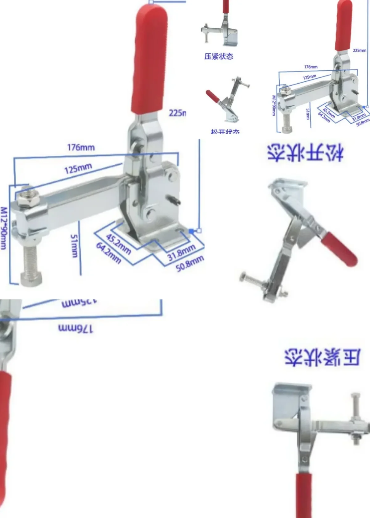 2026 new edition  Vertical Quick , Thickened 10247 101H 101EL Tooling  Welding Clamp