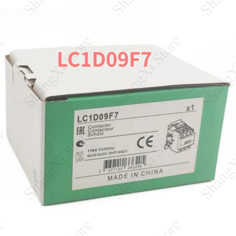 1PCS Brand New LC1D09F7 110V Coil 3P 3NO 9A Contactor Fast Delivery
