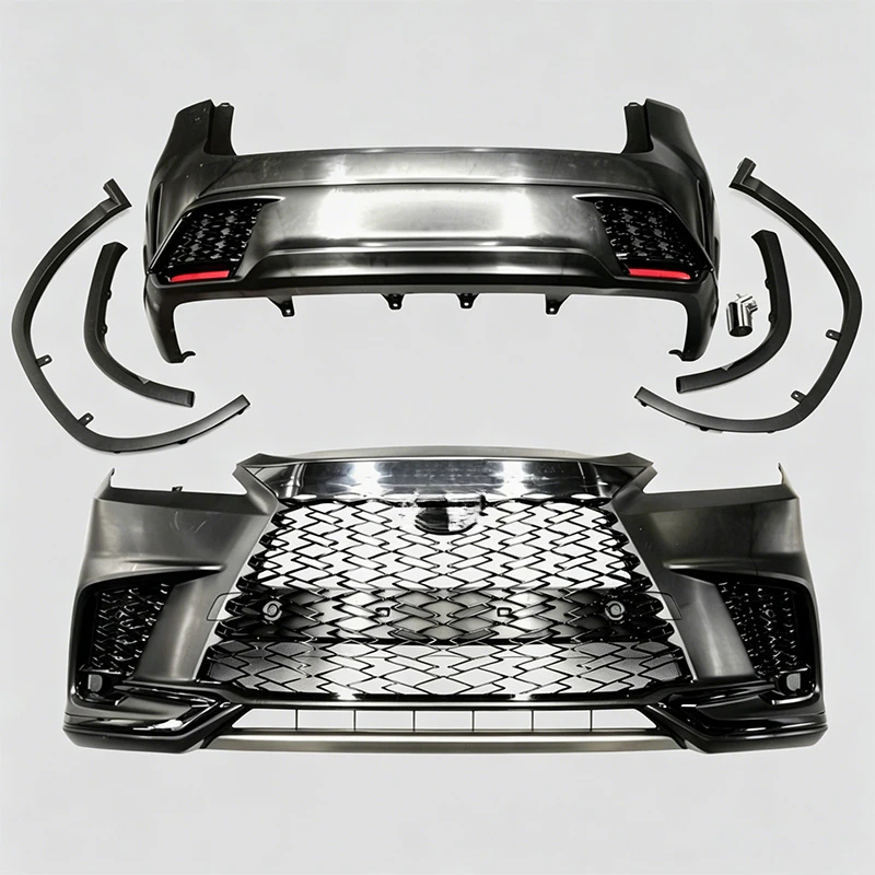 High Quality Front Rear Bumper Grille Side Skirt Full Body Kit Facelift Upgrade Fit for RX 2016-2018 to 2023