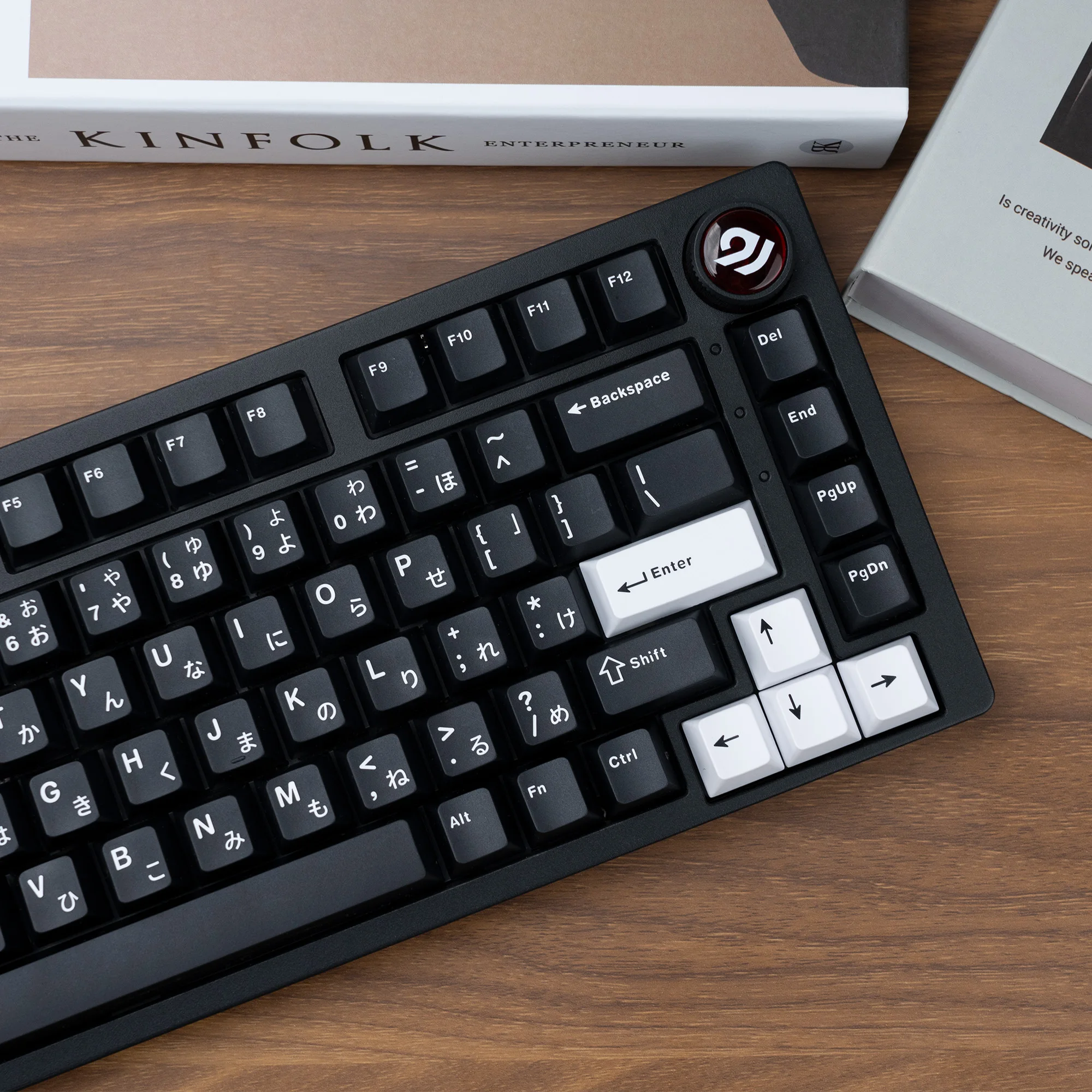 Teclas XVX Cherry Profile con caracteres japoneses, teclas PBT negras que no brilla a través del teclado mecánico, teclas de doble disparo, 146