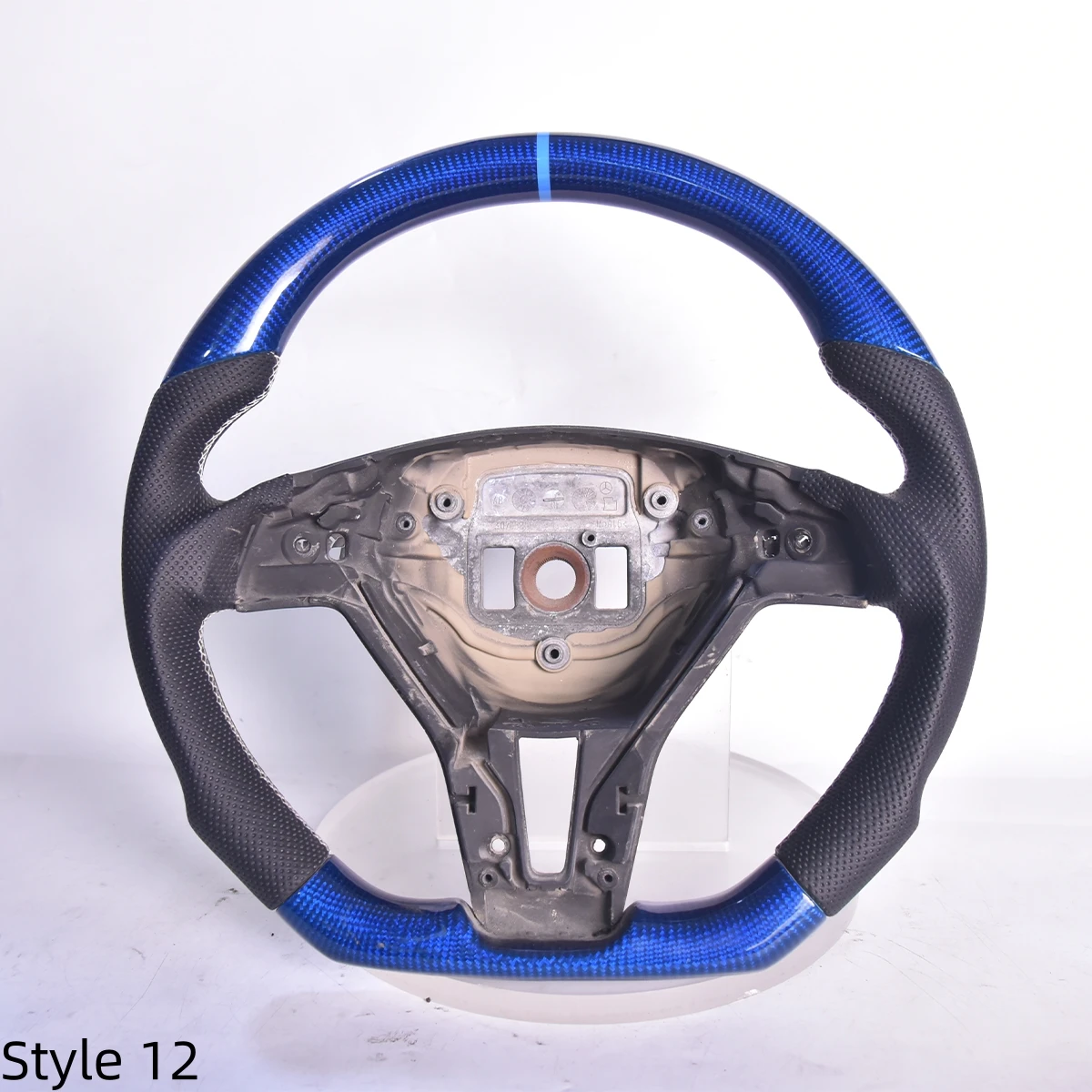 For Mercedes-Benz AMG809 W204 W212 G63 G500 GLC GLE GLS GLB A200 C200L V260 A45 Carbon Fiber LED Steering Wheel with Bare Wheels