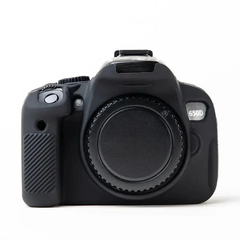 Silikonowe etui ochronne na obudowę aparatu, pokrowiec ochronny, torba na aparat DSLR do modeli Canon EOS 600D, 650D, 700D, Kiss X5i, X6i, X7i, Rebel T3i, T4i, T5i. — zdjęcie produktu 6
