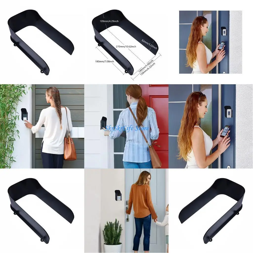 e65e-8-polegada-reconhecimento-capa-chuva-gabinete-a-prova-intemperies-abs-protecao-ao-ar-livre-para-sistema