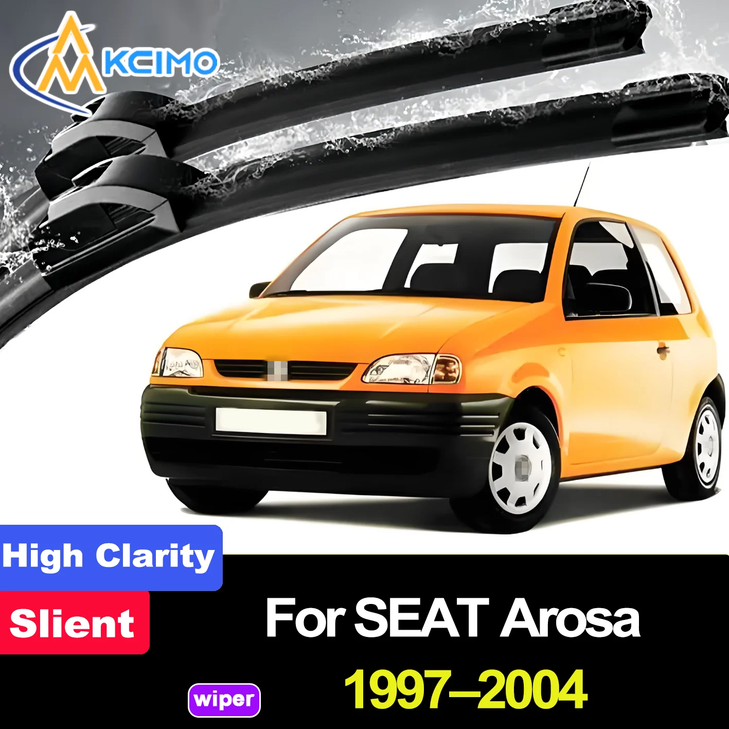 

2PCS HD Car Windscreen Wipers for SEAT Arosa 1997-2004 Volkswagen Lupo Front Windshield Auto Wipers Blade Accessories 2004 2003