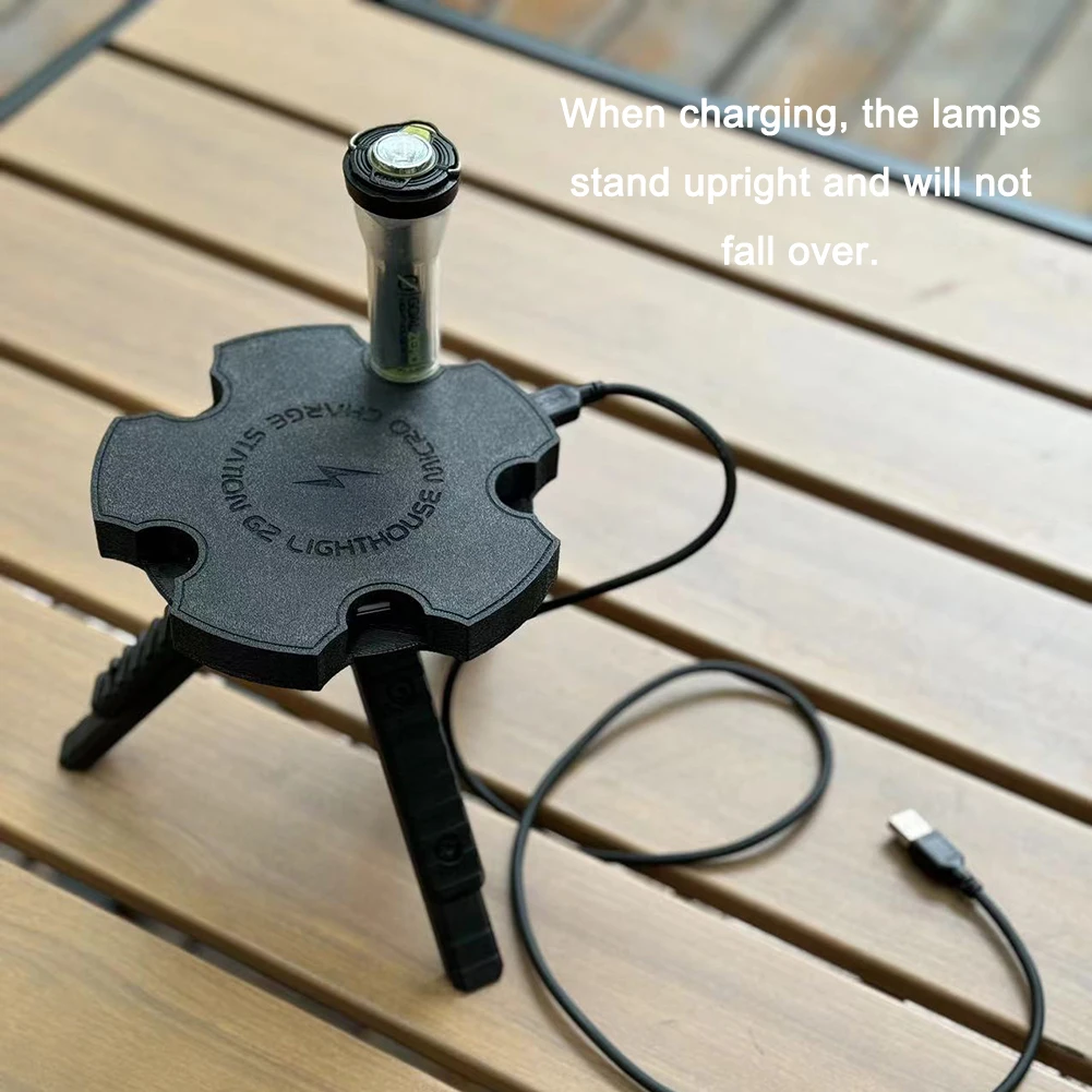 

38 Explore Lamps Charging Station with 6 Ports GZ Lamp with 5 Ports Tactical Camping Light Charger, USB-C Fast Charging
