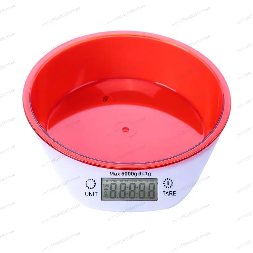 High Precision Digital Kitchen Gram Scale with Bowl, Electronic Food Scale for Flour Baking & Pet Feeding