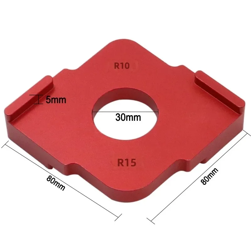 Woodworking Positioning Template Bakelite Milling Flip Chip Trimming R Semicircular Corner Guide for Router Trimmer Machine