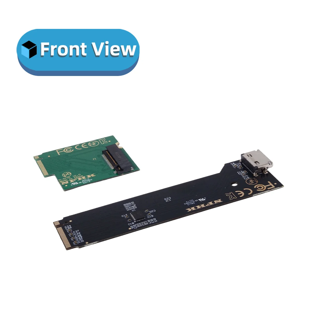 Black White 2025 NUC 15 PRO Changed To PCIe 5.0 GEN5 SFF-8612 Oculink External Graphics Dock Kit