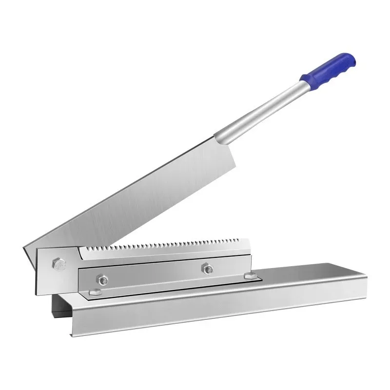 Manual Frozen Meat Bone Saw Cutting Chopping Cutter Machine Chicken Leg Cutter Fish Ribs Bone Ribbonfish Guillotine Cut Machine