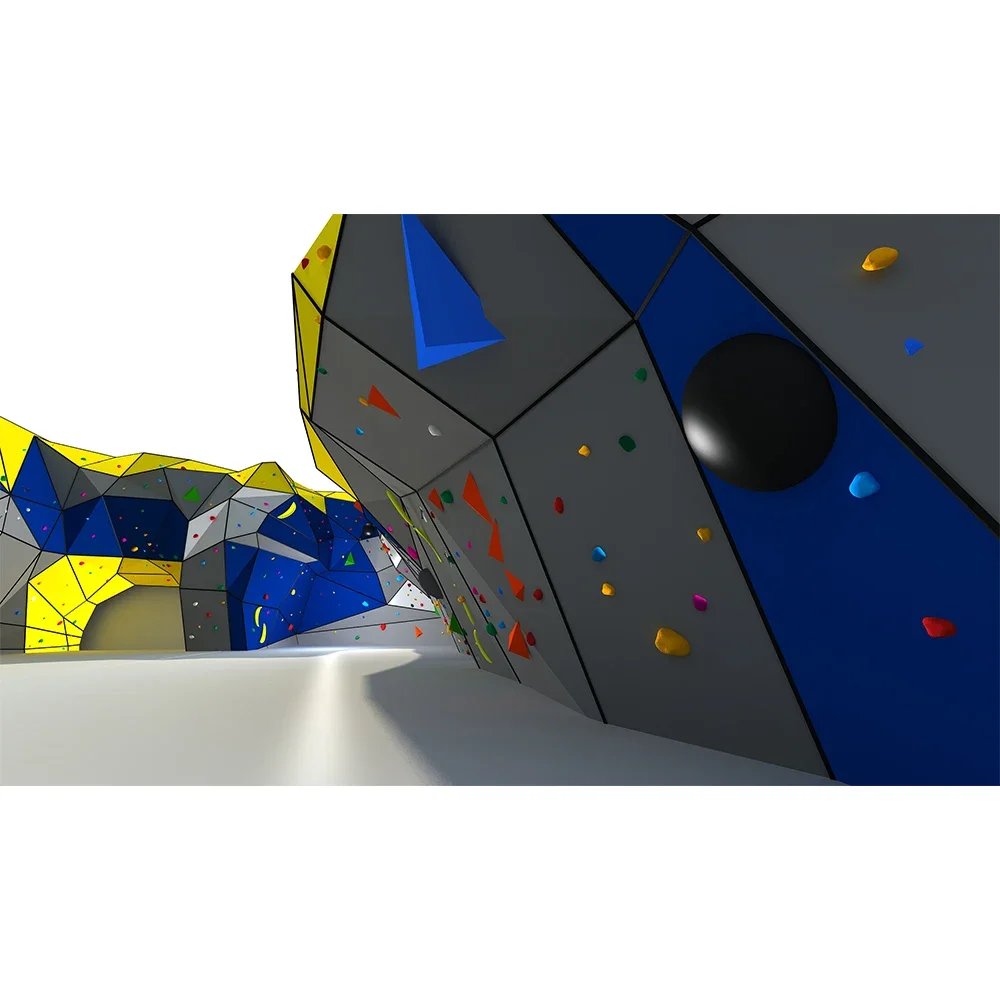 

Custom Commercial Adventure Indoor Boulder Wall Rock Climbing Walls Equipment for Adults with Auto Belay