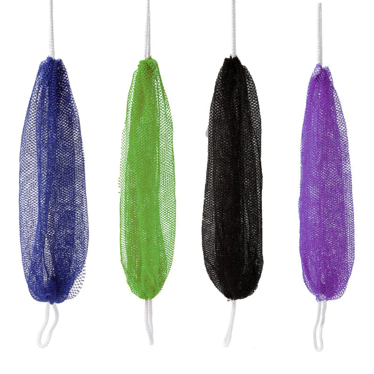 

New 1PC Exfoliating African Net Bath Sponge Washcloth With Rope Long Shower Bath Net Body Scrubber For Smooth Skin Bathing Tools