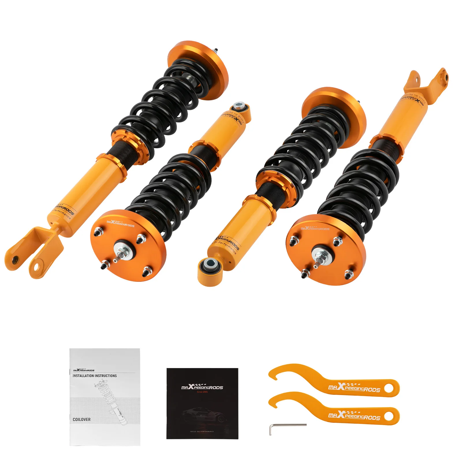 MaXpeedingrods 24 Cliques Coilover Suspensão Amortecedor Para Jaguar XJ XJ8 XJR X358 X350 2003-2009