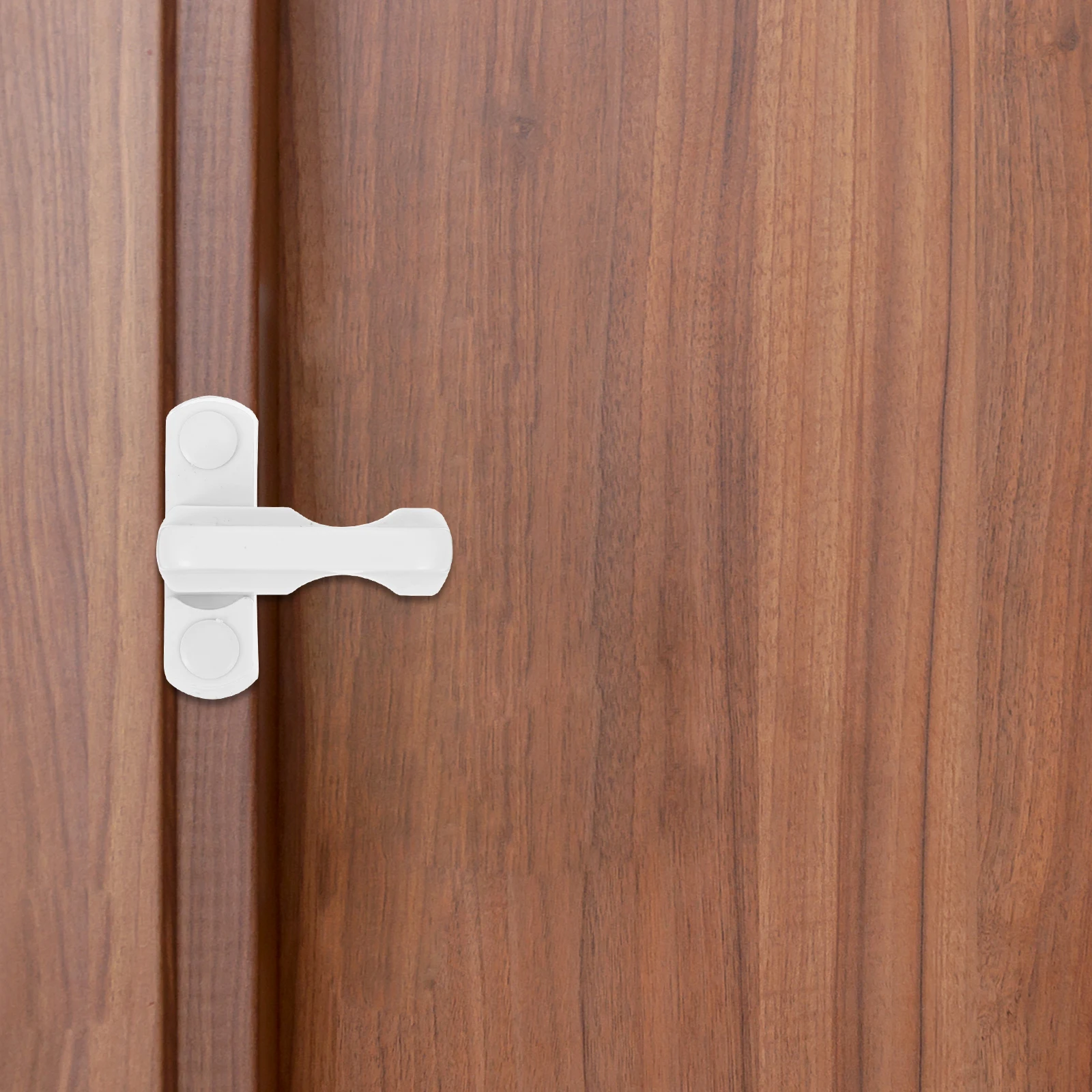 

8 Sets T Shaped Locks Durable Plastic Material Window Door Security Sash Blocker Easy Install Anti Theft Glass Clamp