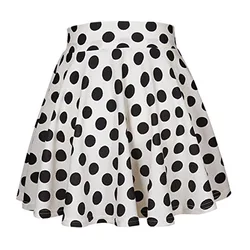 BAMBOOBOY A-line Polka Dot Women Skirts Casual A-line Summer Korean Style Streetwear Elegant Sweet Folds Elegant Mini Skirts