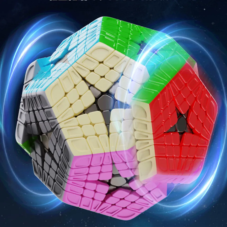 YuXin Huanglong 6X6 Dodecahedron Magic Cube Stickerless Speed 12 Faces Megaminx Puzzle Cubo Magico Toys Gifts For Children