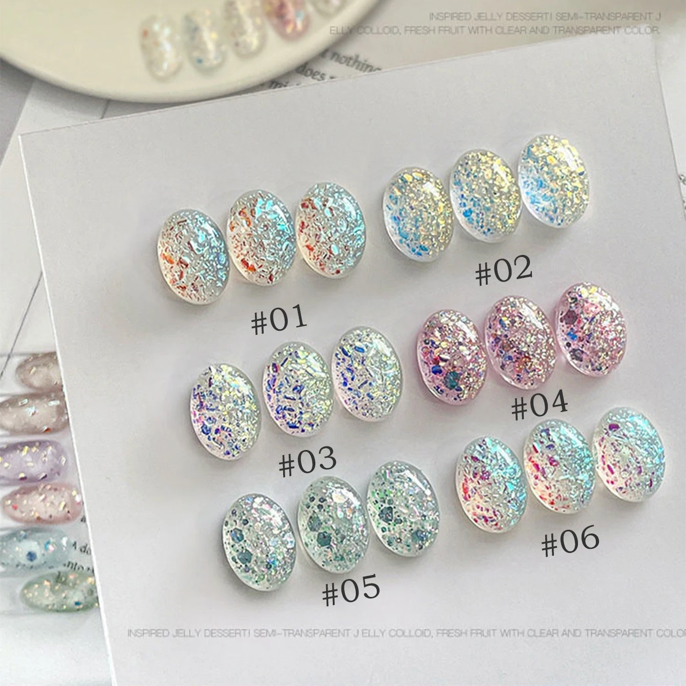 MIANEL 2026 Holographic Chasing Glitter Gel Nail Polish Explosive Sparkle Ultra Shiny Dazzling LED Cured New