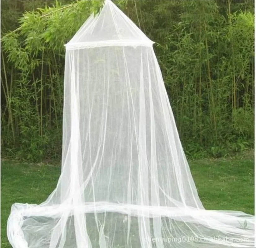 Summer  Hung Dome Mosquito Net For Double Bed Summer Polyester Mesh Fabric Home bedroom  Adults Hanging Decor