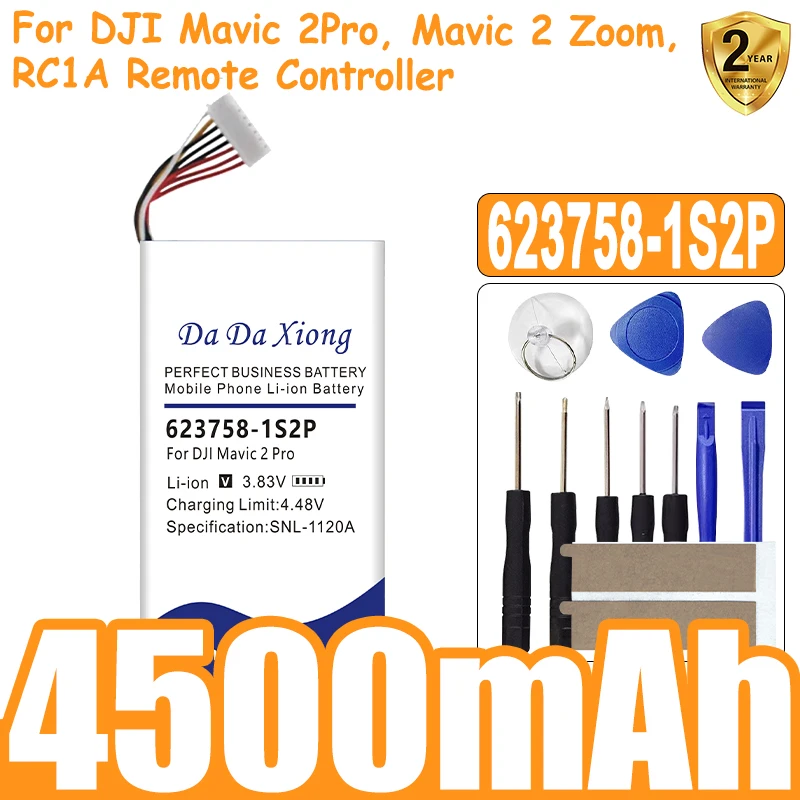 

High Quality 623758-1S2P 4500mAh Battery for DJI Mavic 2 Pro , Mavic 2 Zoom, RC1A Remote Controller Batteries