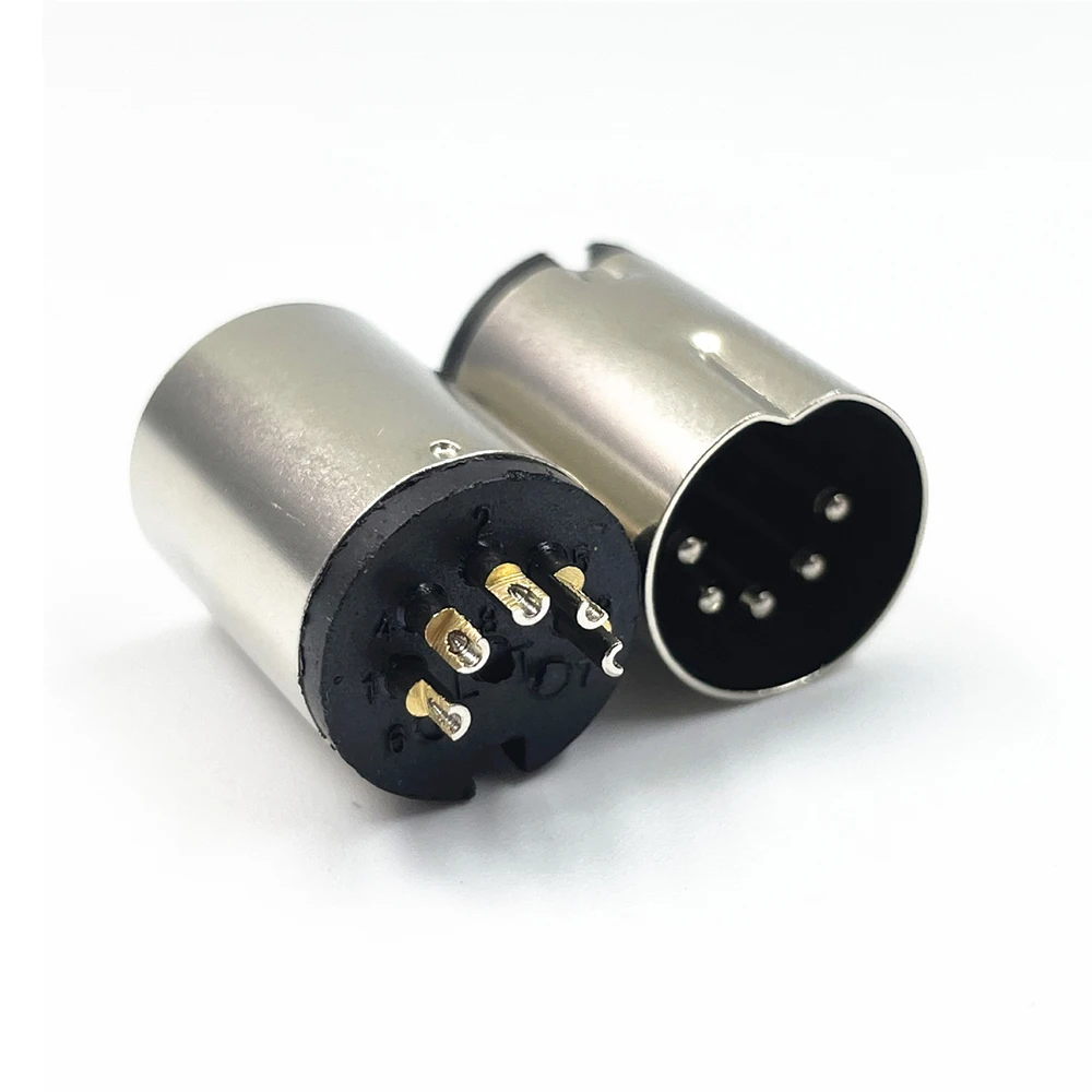 100PCS DIN Connector Round Big DIN5 Interface S Terminal 5 Pin Five Core Solid Pin Male Jack Plug