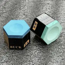 Superieure Kwaliteit Buck Zeszijdige Snooker Cue Krijt Nieuw Ontwerp Van Hexagon Biljart Zwembad Keu Krijtproduct