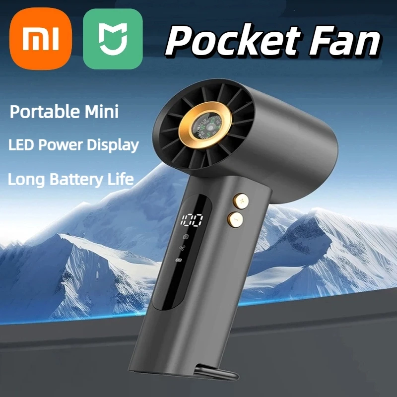 

XIAOMI 3000 мАч ручной турбовентилятор супер сильный ветер длительный срок службы батареи перезаряжаемые многоцелевые уличные портативные карманные вентиляторы