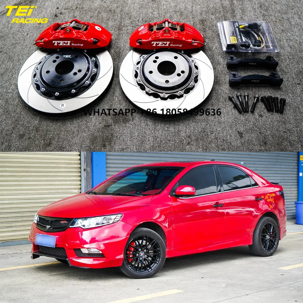 

Front Big Brake Kit P40NS 4 Piston Caliper With 330*28 mm Rotor BBK Auto Brake System for Kia Forte 17 Inch Car Rim