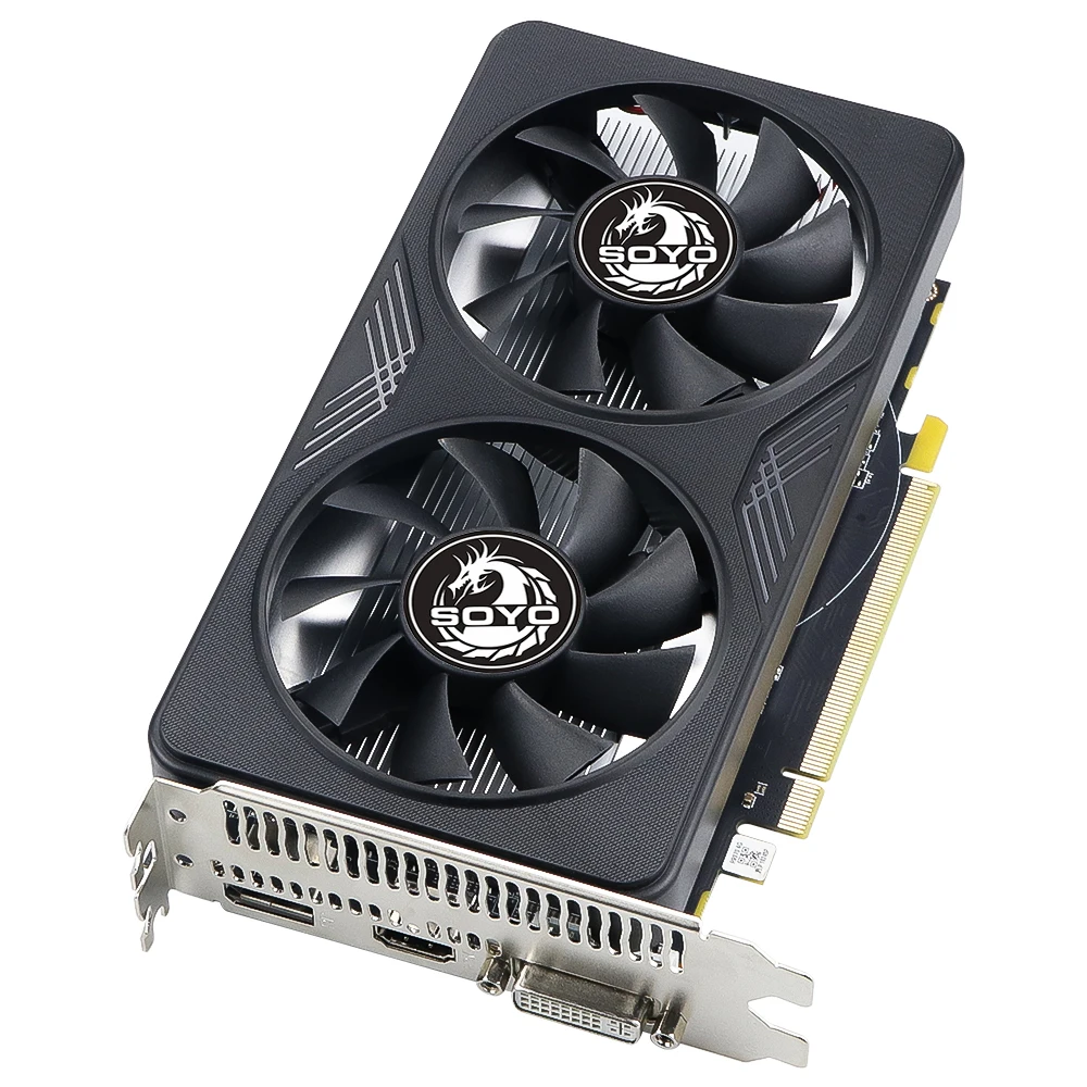 بطاقة رسومات SOYO AMD Radeon R9 370 4G GDDR5 ذاكرة الفيديو 256Bit بطاقة الألعاب PCIE3.0x16 DP DVI لمضيف الكمبيوتر المكتبي