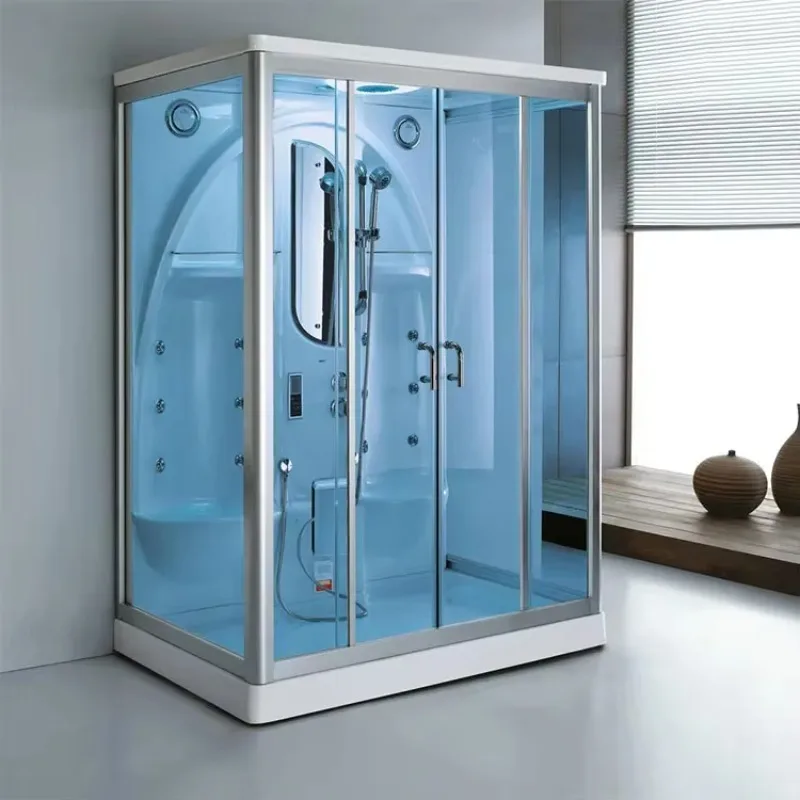 Customization Steam Bath Shower White Arc Shower Room Standing Massage Luxurious Steam Shower Enclosure Suppliers With Automatic
