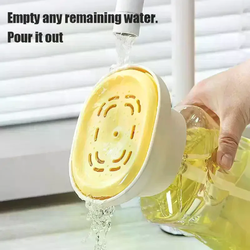 

Kitchen Dishwashing Soap Dispenser Bottle Sink Detergent Foaming Box Scouring Pad Brush Storage Dispenser Presser