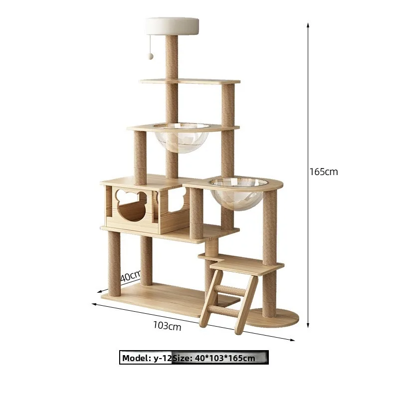 2026 hot sell Y-12/16 simple cat climbing frame  cat nest integrated