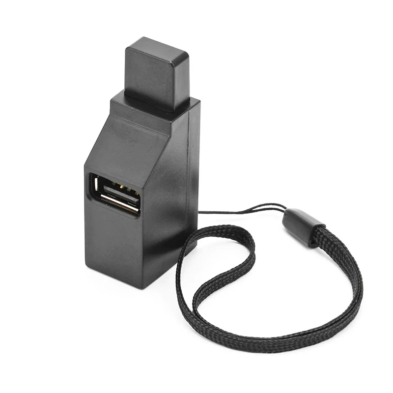 Extensor de adaptador de concentrador USB, Mini caja divisora de 3 puertos para PC, portátil, teléfono móvil, lector de disco U de alta velocidad