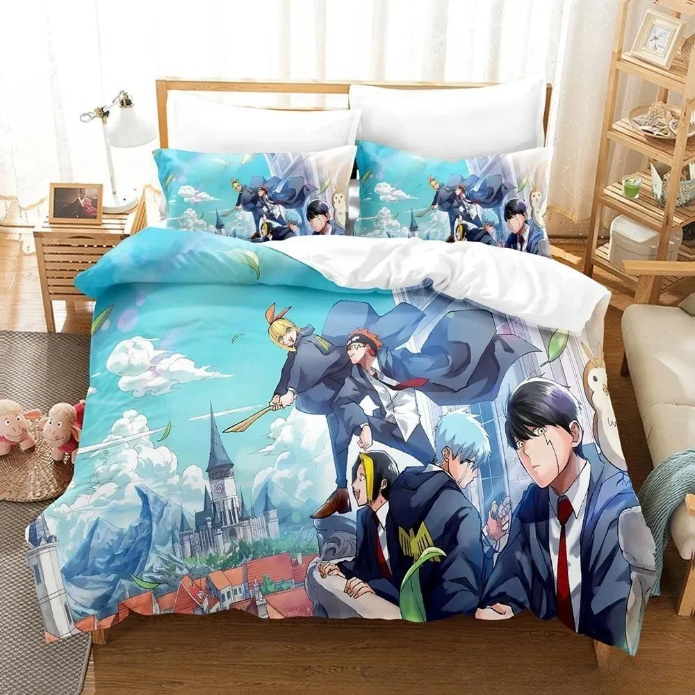 Nowy zestaw pościeli 3D Anime Mashle Magic and Muscles Single Twin Full Queen King Size Bed Set Adult Kid Bedroom Duvet Cover Sets