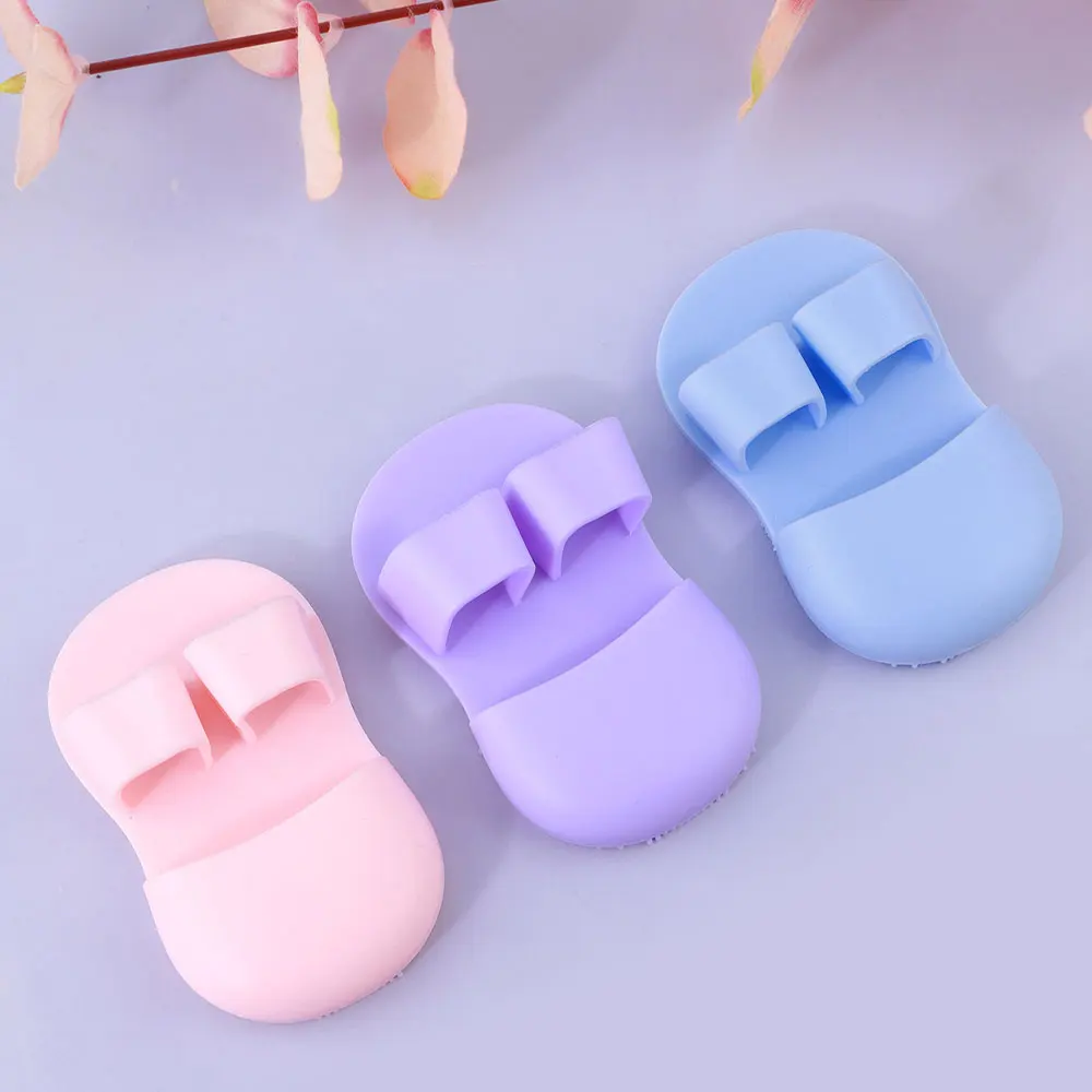 1Pcs Finger Face Wash Brush,Soft Silicone Massage Brush,Nasal Head Cleaning,Pore Removal/Makeup Remover Face Cleansing Brush