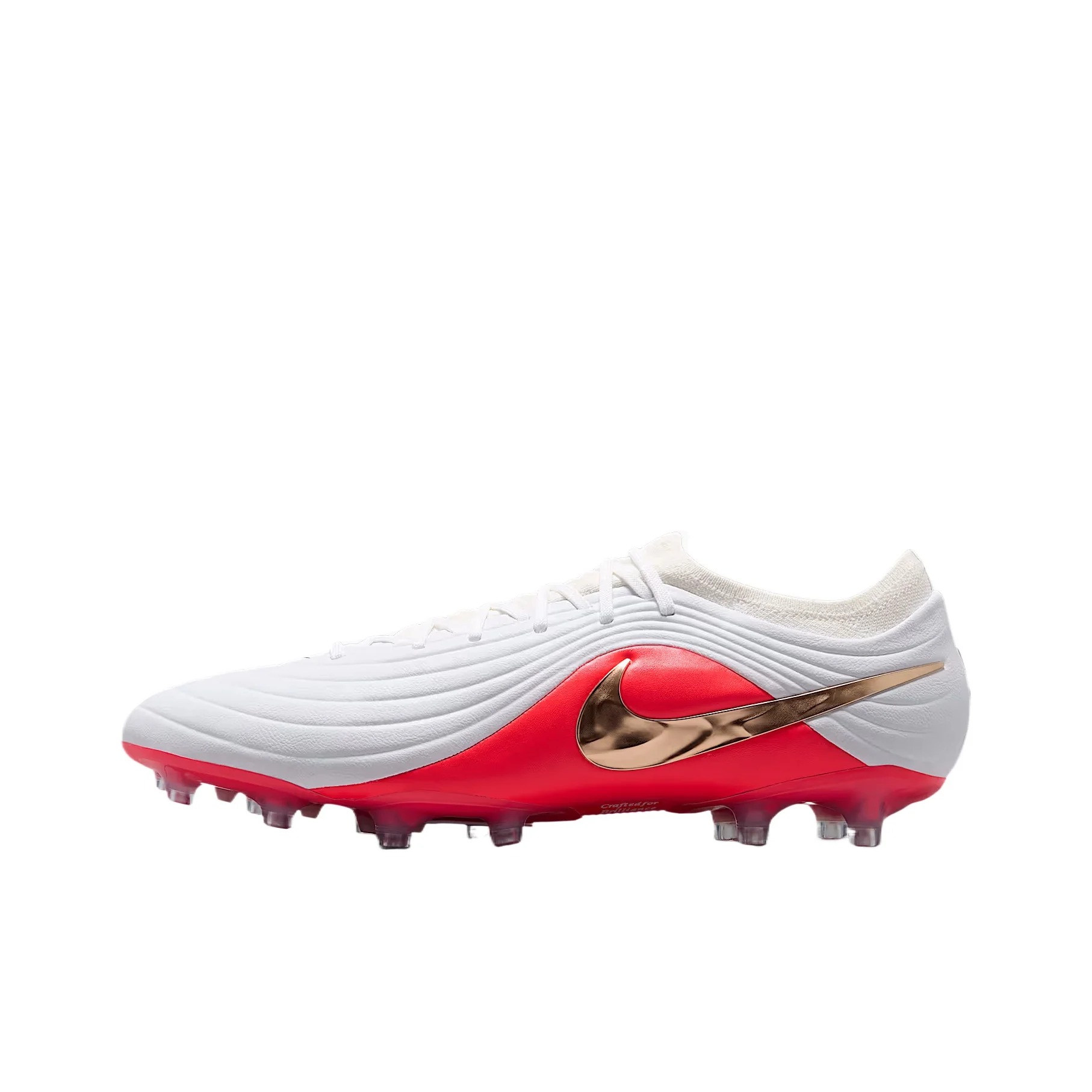 Zapatillas de fútbol Nike Tiempo Maestro Unisex Low Top Blanco/Rojo Brillante/Fuzzy IB4469-100