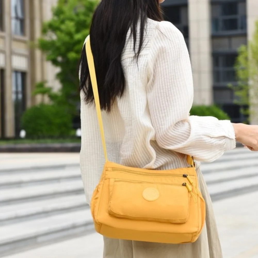 

Multi-Pocket Oxford Cloth Crossbody Bag Multilayered Multi-Layer Mommy Bag Phone Bag Handbag Large Capacity Shoulder Bag Running