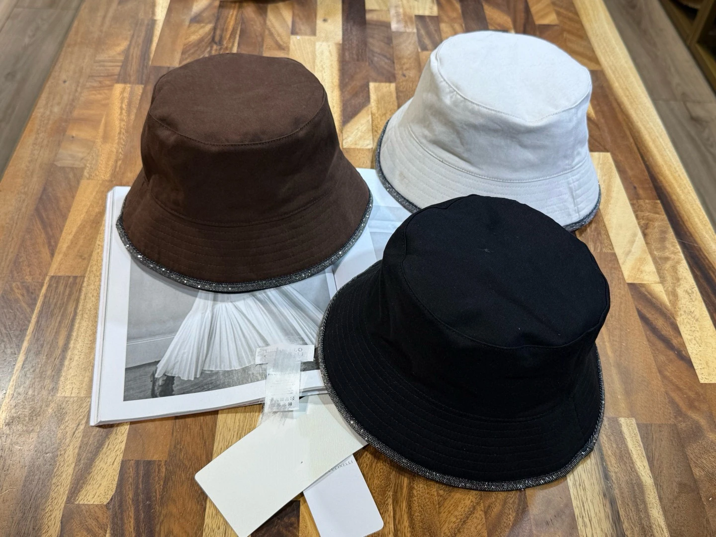 Double-Sided Wearable Denim Fisherman Hat Women's Casual Sunshade Cap Versatile Flat-Crown All-Seasons Flat-Brim Straw Hat
