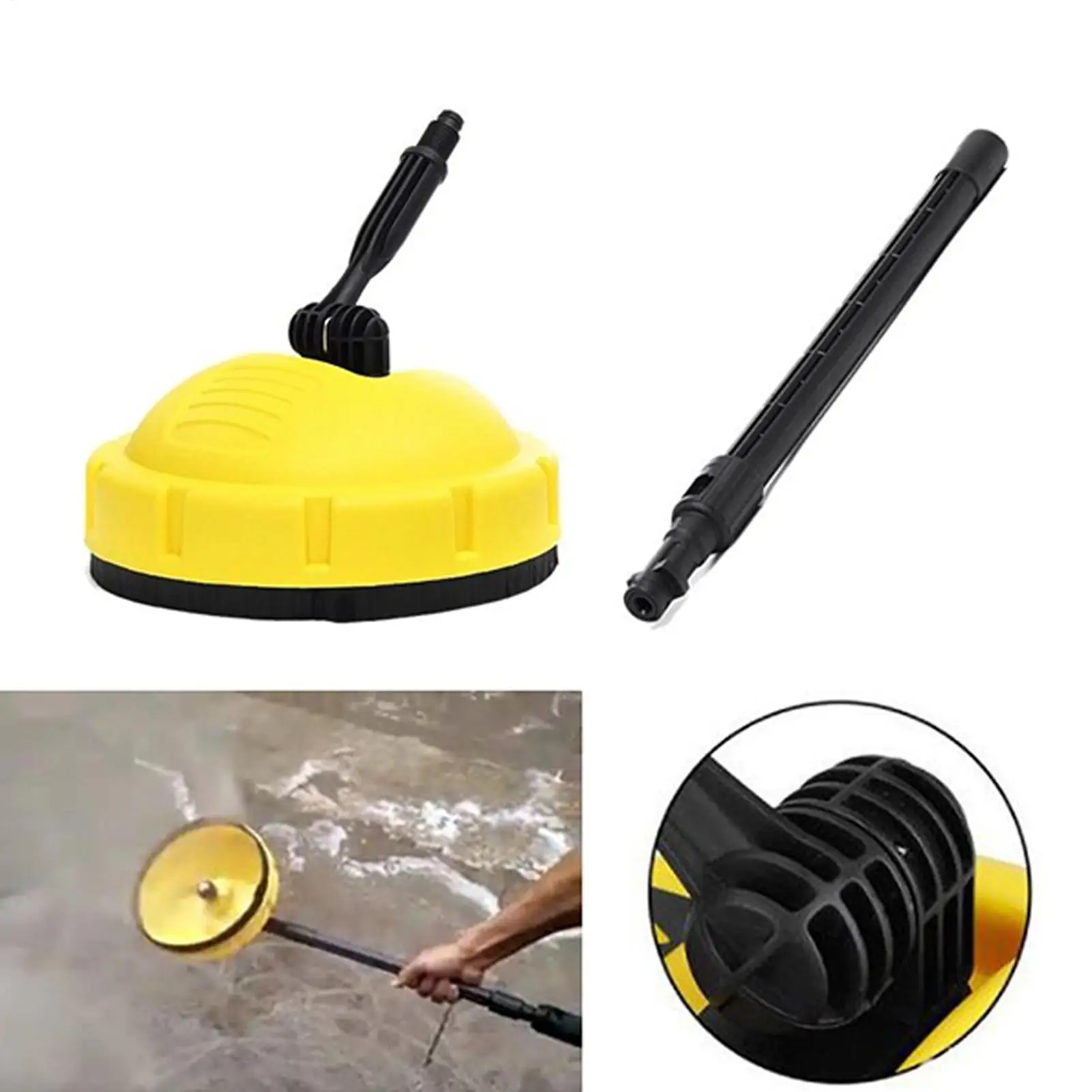 

Pressure Washer Surfaces Cleaner Effective ABS Power Washer Floor Scrubber Cleaner Attachment For Karcher Pressure Washer