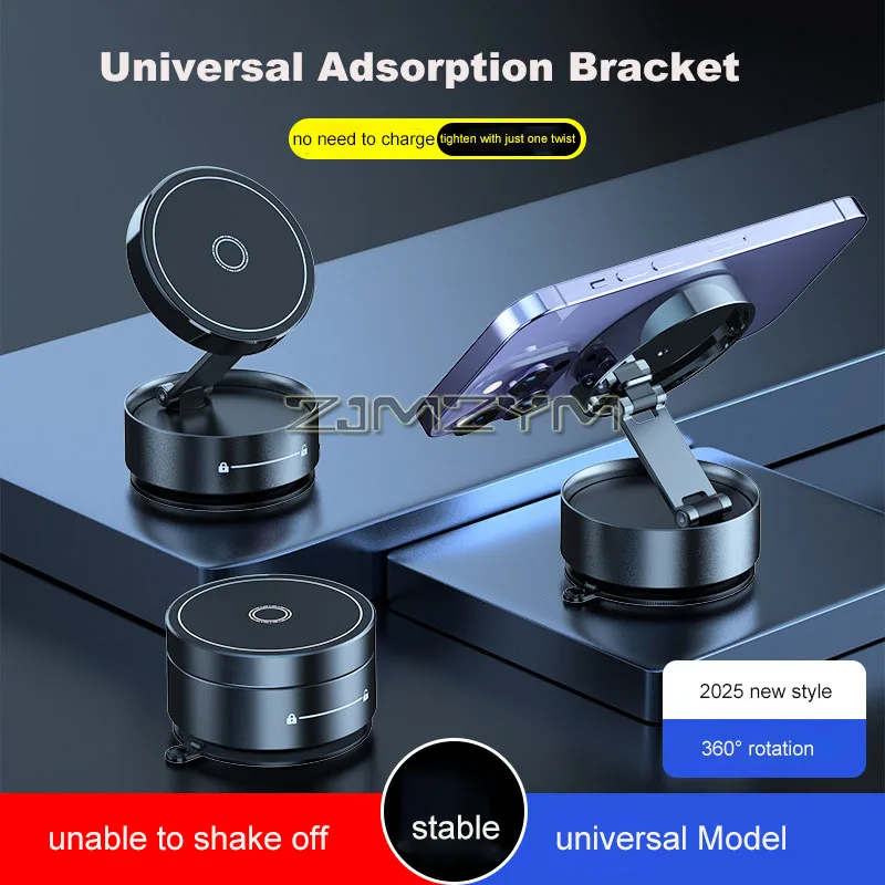 هاتف السيارة يتصاعد فراغ الامتزاز المغناطيسي هاتف السيارة جبل حامل حامل قوي شفط كأس لوحة القيادة السيارات الزجاج جبل #4