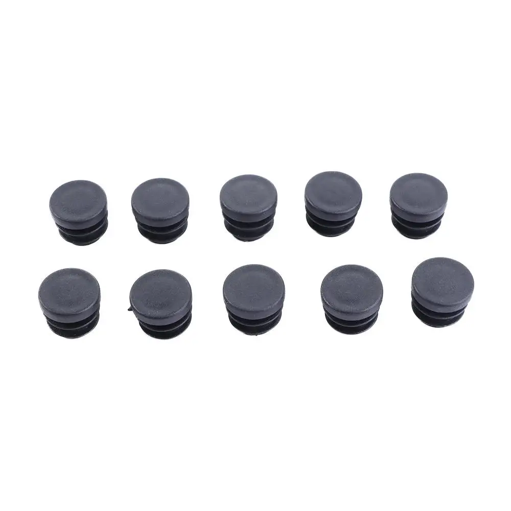 Round 10Pcs Blanking End Cap Home Chair Pipe Floor Protector Furniture Leg Plug Tube Insert Plug Hole Cover