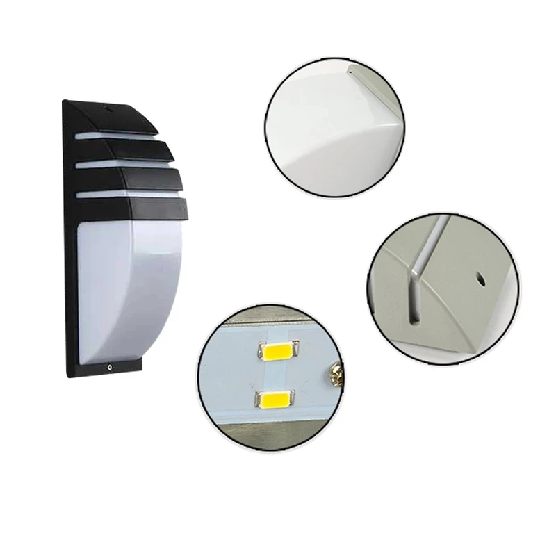 10W 18W LED duvar ışık su geçirmez sundurma ışık Modern LED duvar lambası Radar hareket sensörü avlu bahçe açık ışık AC90 ~ 260V