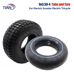 9 Inch Tires 9x3.50-4 Outer Tyre Inner Tube for Gas Scooter Skateboard Pocket Bike Electric Tricycle Wheel Accessories 9*3.50-4