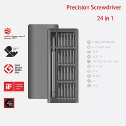 Schroevendraaierset 24-precisie magnetische bits DIY demonteerbare schroevendraaierset Mini gereedschapskoffer voor Smart Home PC-telefoonreparatie