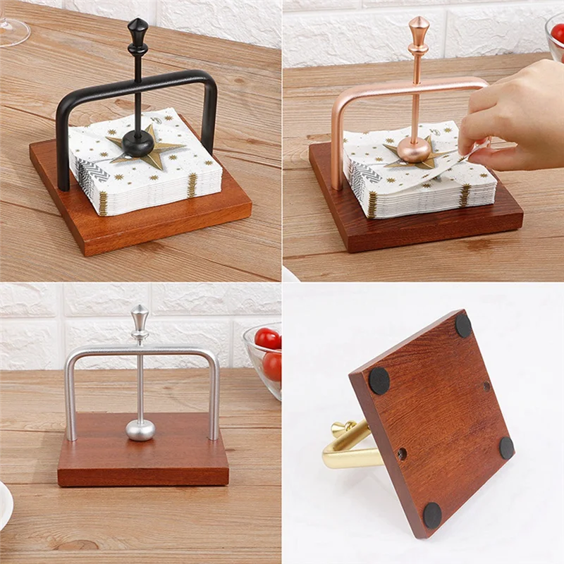 

TFORU-Napkin Holder Rack Tabletop Tissue Holder Tabletop Napkin Stand Napkin Clip For Countertop Dining Table Home Indoor