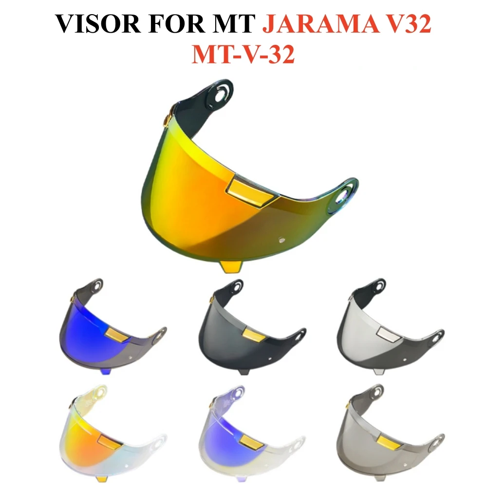Motorcycle Helmet Visor Lens For MT JARAMA V32 Replace Anti-UV Anti-Scratch Dustproof Wind Shield MT-V-32 Accessories Visera